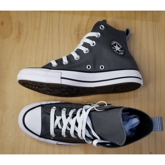 Converse CTAS Canvas Hi Tops Brand New Women's 6.5 Cyber Grey #A02781F NWT - Picture 8 of 9